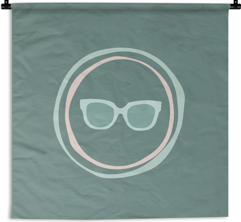 MuchoWow® Wandteppich Wandbehang Sommer - Sonnenbrille - Produktbild 