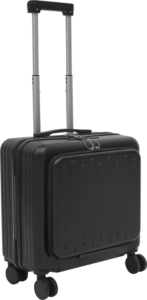 Valigia Business 45cm ABS Nero - Porta USB e Design Antigraffio