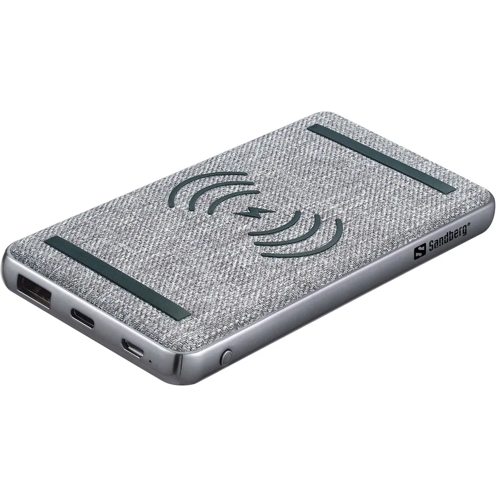 Batterie Externe 10000mAh avec Charge Sans Fil et Port USB-C PD 20W