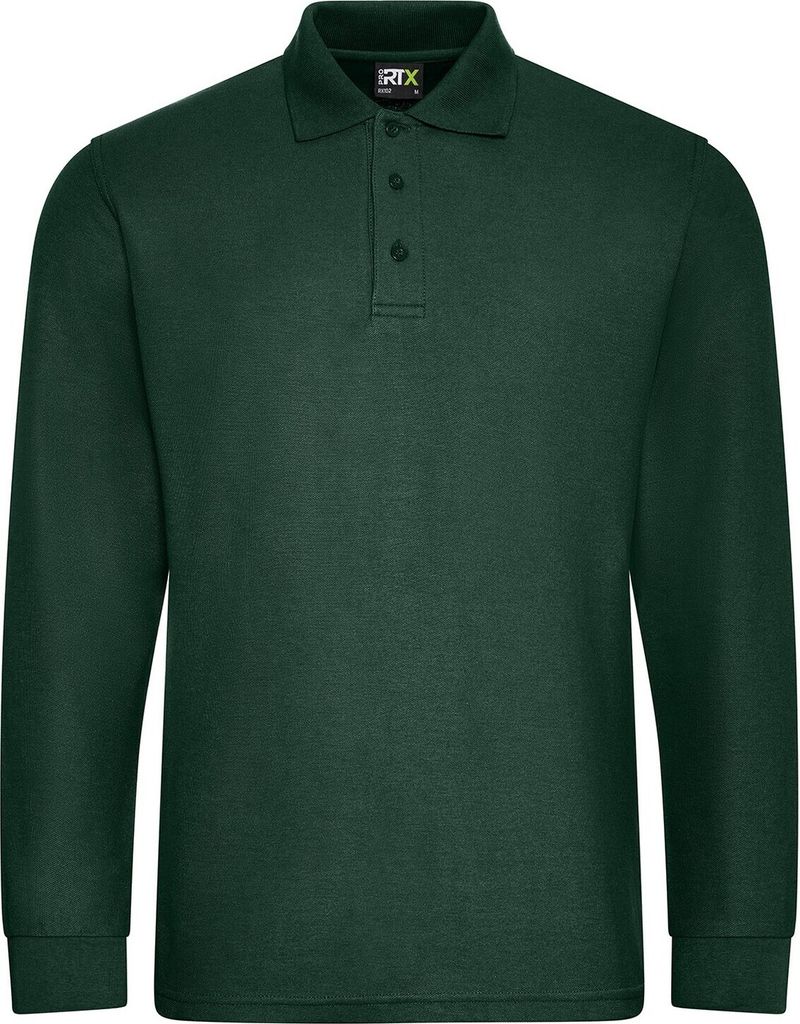 PRO RTX - "Pro" Poloshirt für Herren Langärmlig PC5708 (XS) (Flaschengrün)
