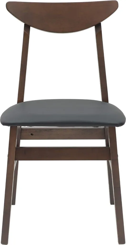Chaise de salle à manger lot de 2 assises confortables marron clair - 5