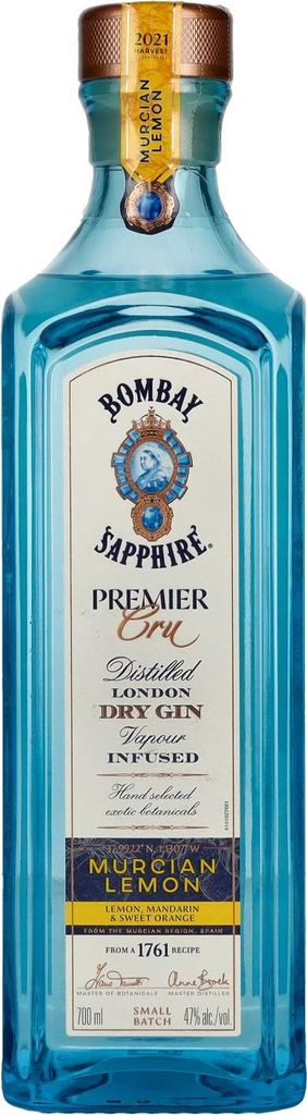 Bombay SAPPHIRE PREMIER Cru Murcian Lemon London Dry Gin Immagine del prodotto 