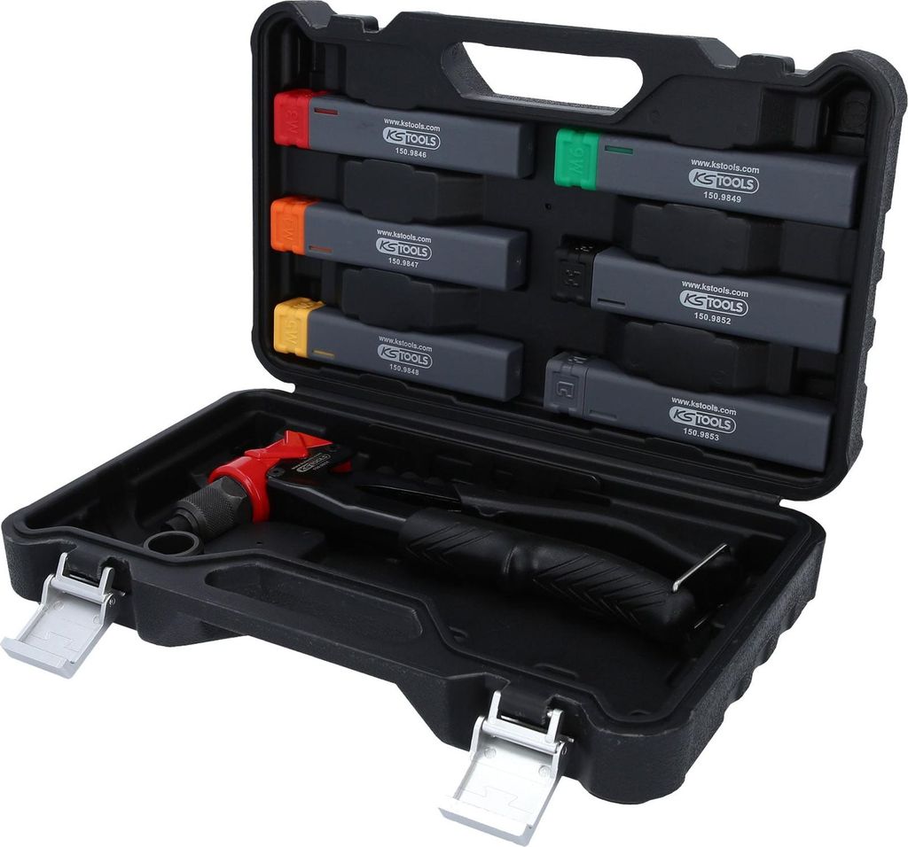 KS TOOLS Serie di rivettatrici manuali 3 in 1, 3 pz ( Immagine del prodotto 