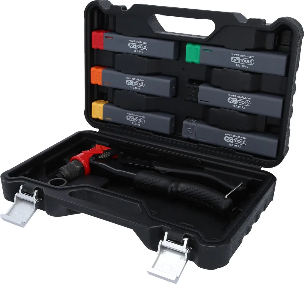 Set KS TOOLS 150.9850 | Pinza Rivetti e Dadi Professionale 3-in-1