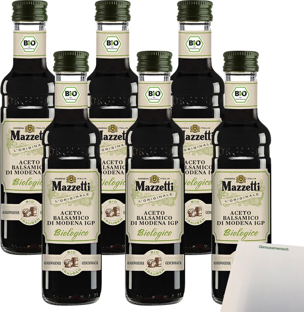 Mazzetti Aceto Balsamico di Modena VPE (6x250ml Flasche) + usy Block