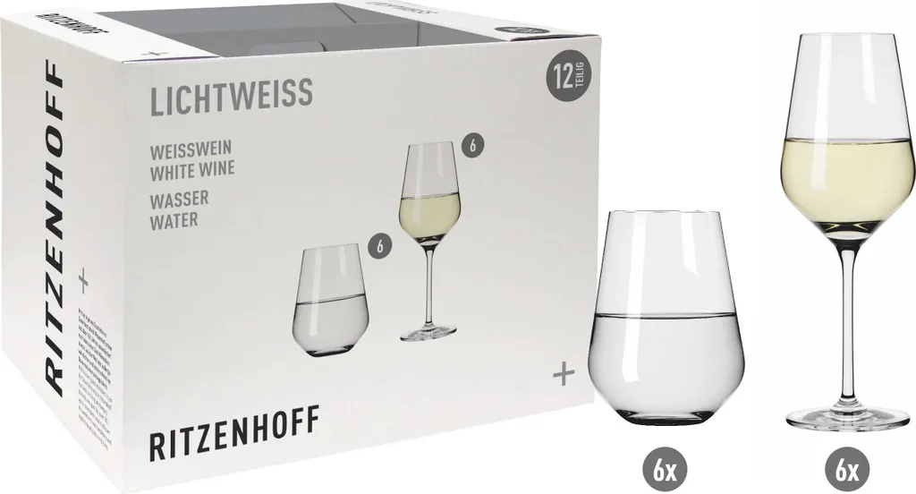 Set Tavola Ritzenhoff Aurelie 12pz Bicchieri Cristallo Nadine Niggemeier