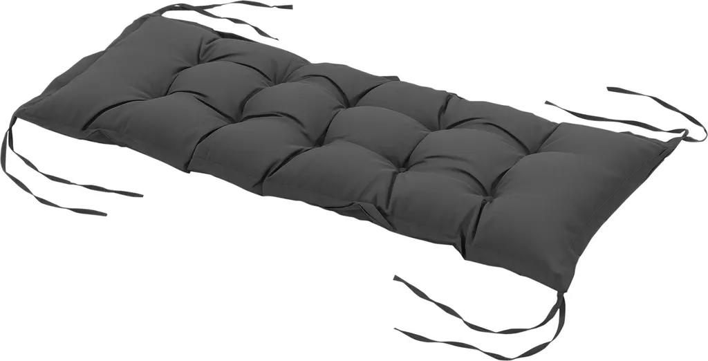Coussin de banc épais 10 cm gris foncé : fini les assises de jardin dures