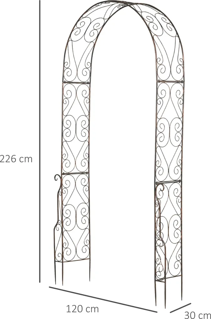 Arche Décorative de Jardin pour Créer un Passage Fleuri et Ombragé - 5
