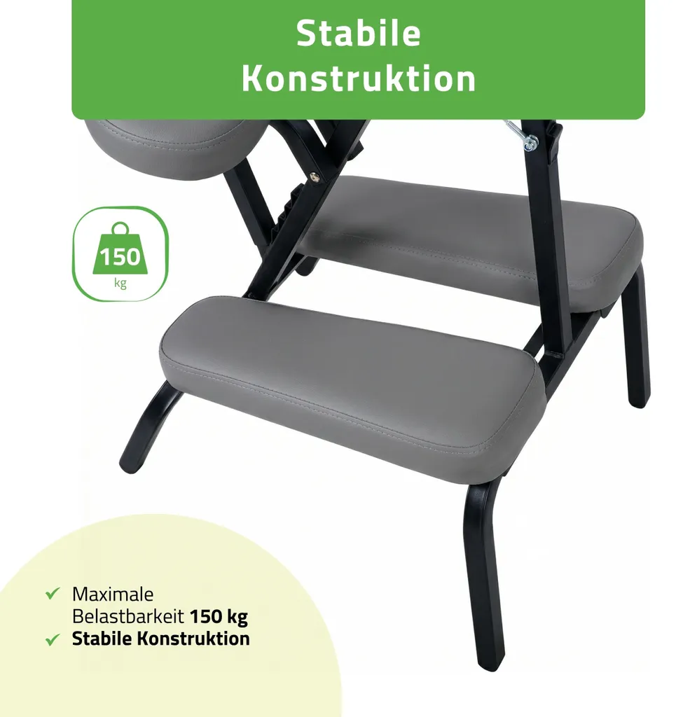 Fauteuil de massage HABYS Flexo gris pliable pour kinésithérapie mobile - 8