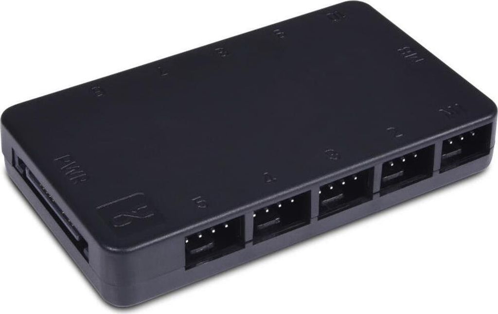 Alphacool Core 10x 4-Pin PWM Splitter, Lüftersteuerung, (mit