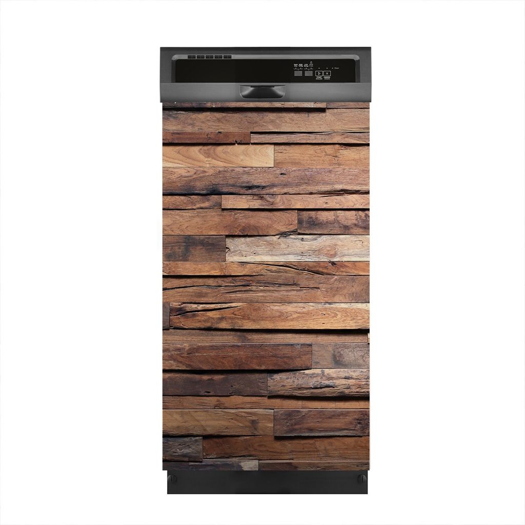 Magnete Dekorative 45x80 cm Küche Magnetmatte Spülmaschine - Dunkle Holz