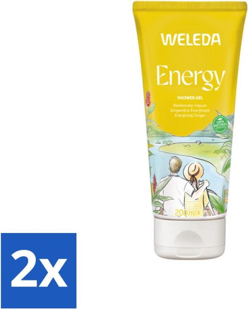 WELEDA - Aromadusche Energie Duschgel - 200 ml - Vorteilspack - 2 Stücke