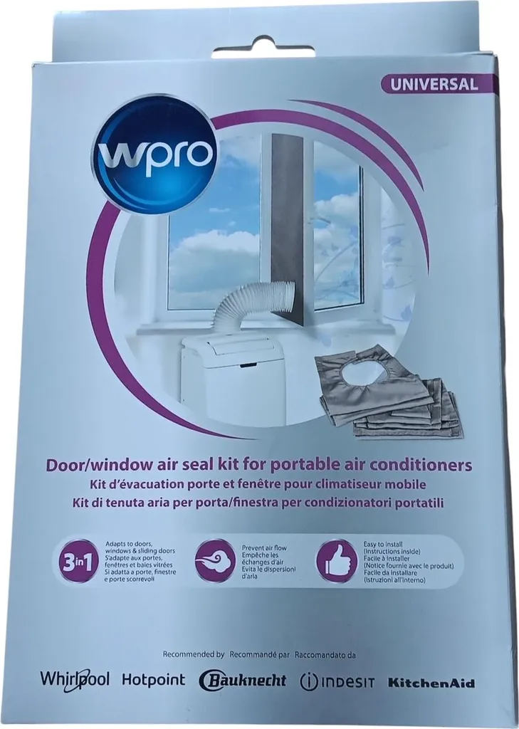 Joint de Fenêtre pour Climatiseur Mobile Wpro CAK002 - Pack Complet