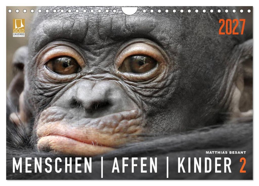 MENSCHENAFFENKINDER 2 (Wandkalender 2027 DIN A4 quer), CALVENDO Monatskalender