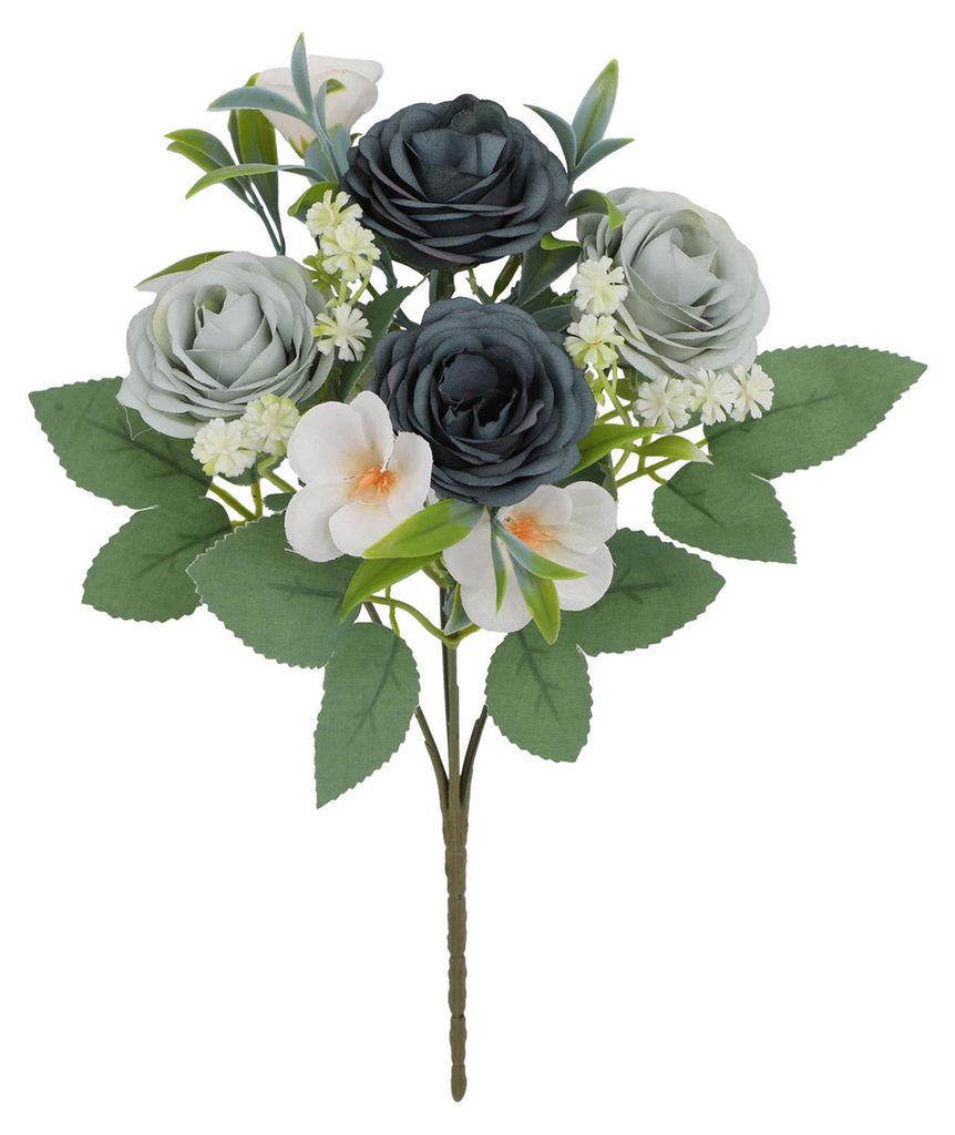 Künstliche Rosen, täuschend echt wirkende Kunstrosen für Zuhause, Hochzeit, Büro – Deko aus Seide, ganzjährig verwendbar, ideal für DIY-Arr...