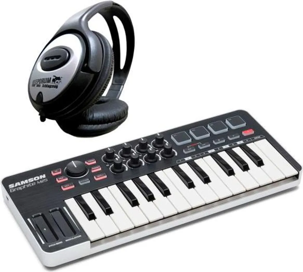Recensione e Vendita: Samson Graphite M25 Controller MIDI + Cuffie
