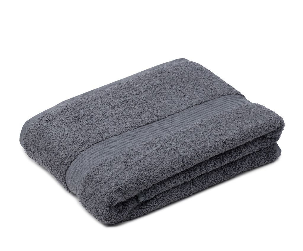 sleepling - liebling Badetuch, 100% hochwertige Baumwolle, mit Schlaufe, 100 x 150 cm, waschbar & trocknergeeignet, voluminös, Anthrazit