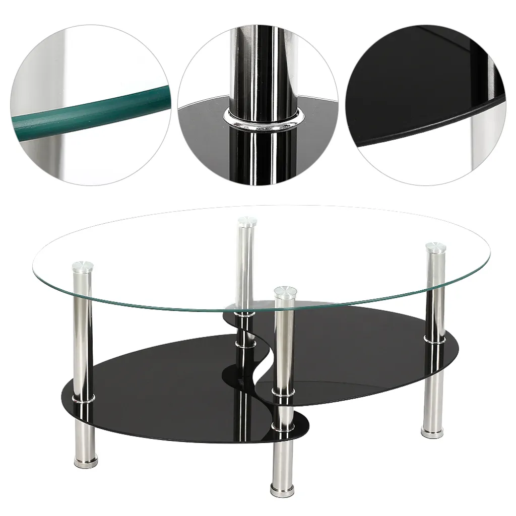 Table basse de séjour format compact 90cm idéale pour petits espaces - 5