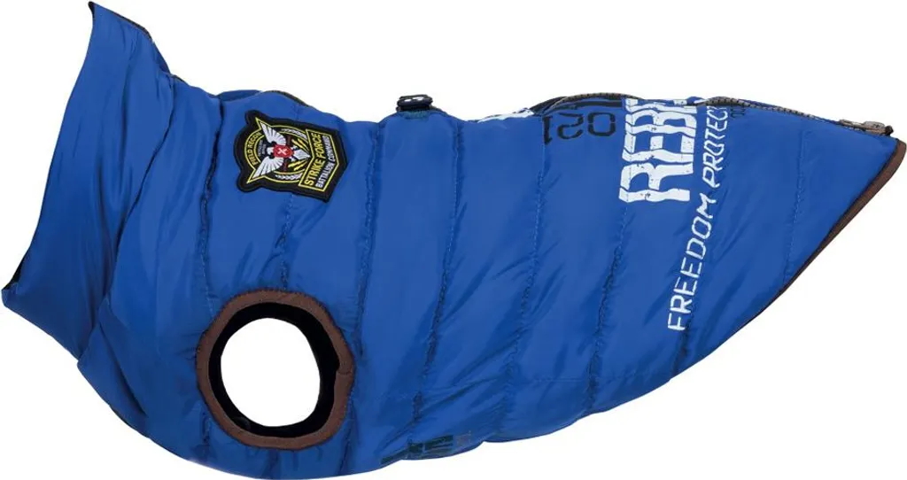 Trixie Saint-Malo Blu S 33cm - Cappotto Tecnico con Pettorina