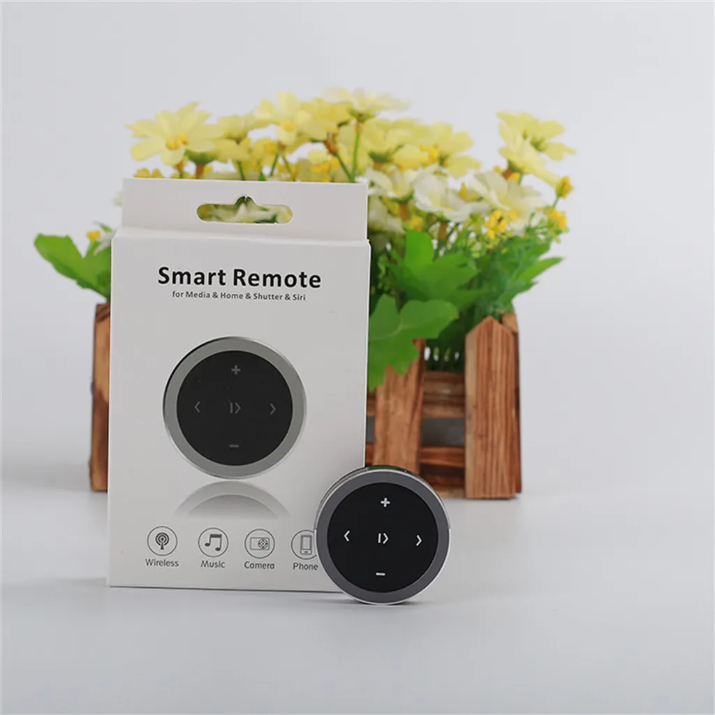 Telecomando Bluetooth Volante Auto e Moto - Media Button Universale Argento - 3