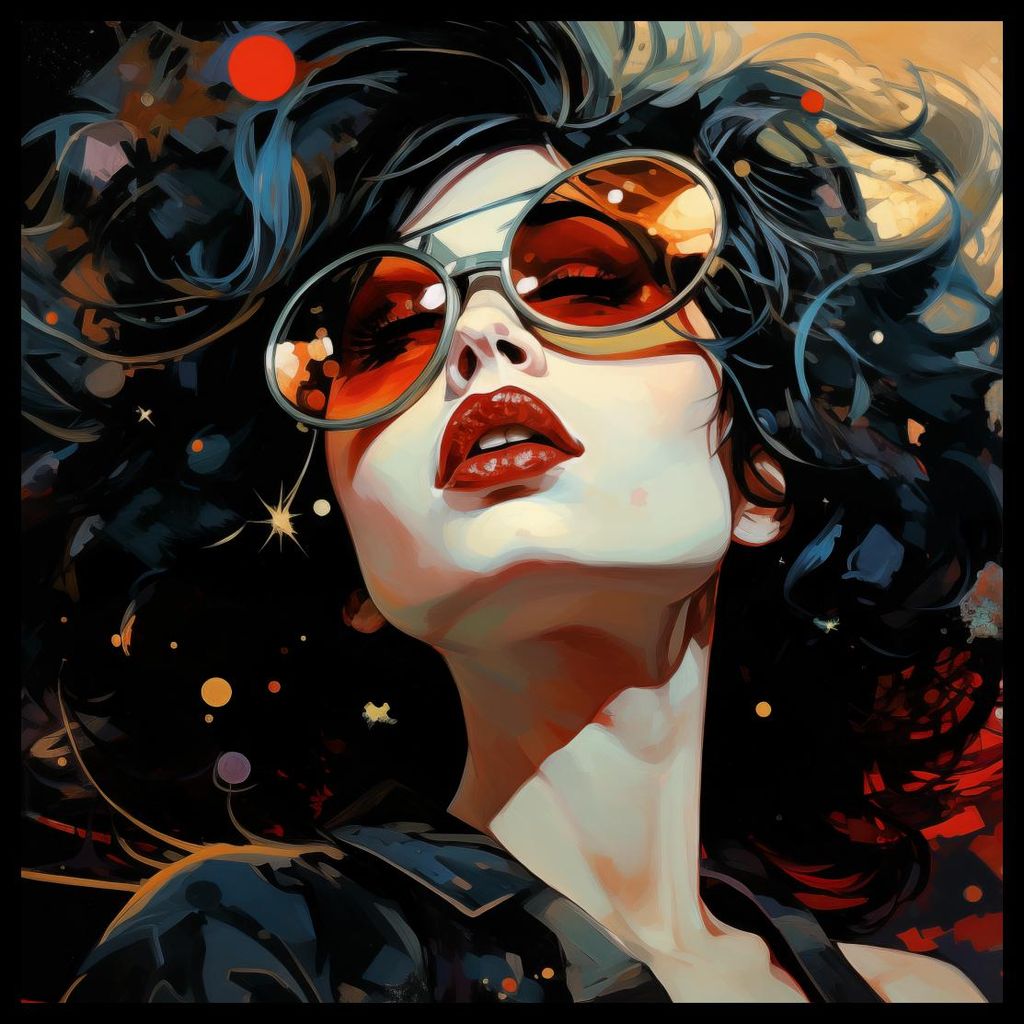 Plakat 70x70cm Außerirdische Vibrationen