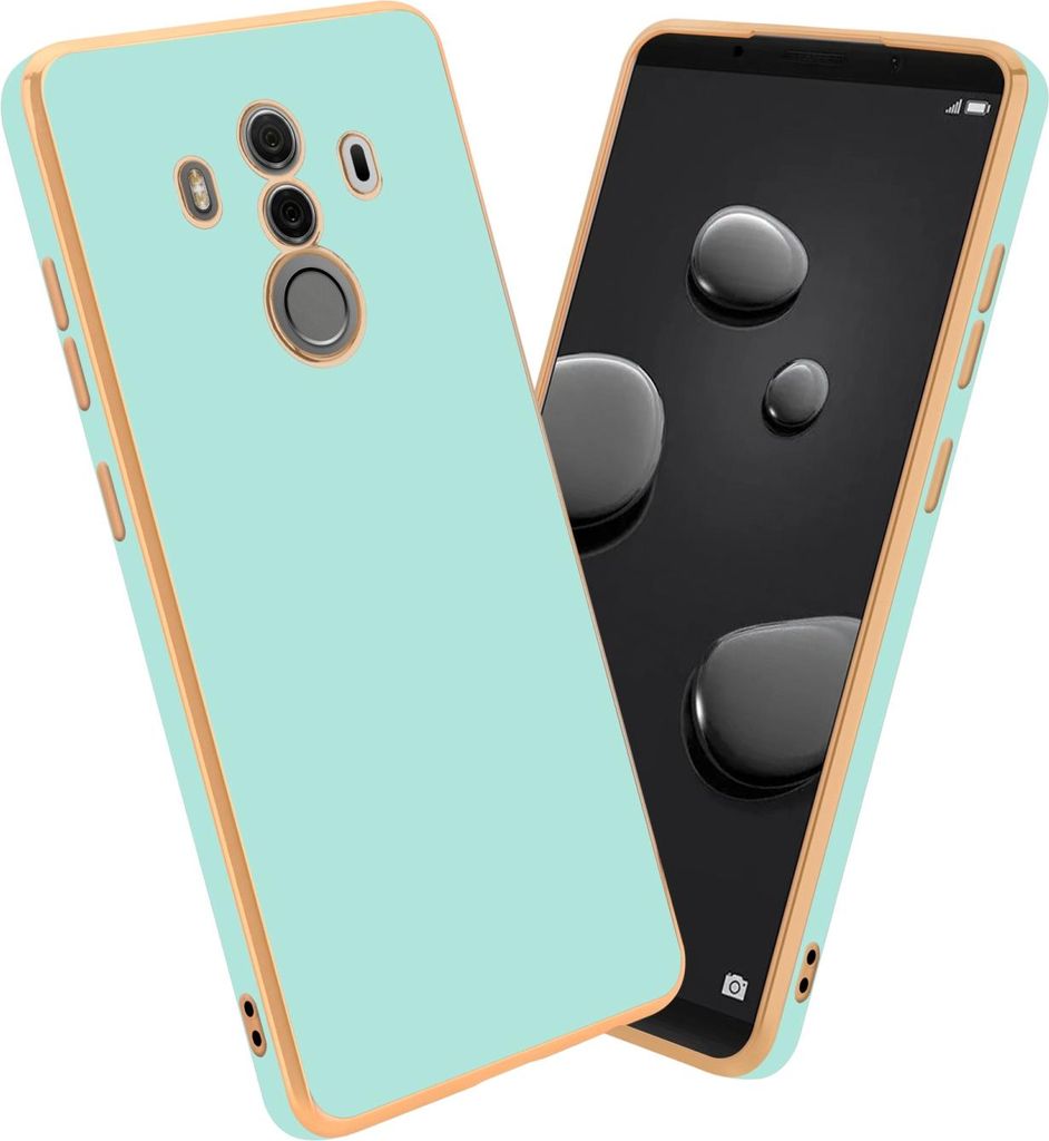 Cadorabo Schutzhülle für Huawei MATE 10 PRO Hülle in Grün Handyhülle TPU Silikon Kameraschutz Etui Case