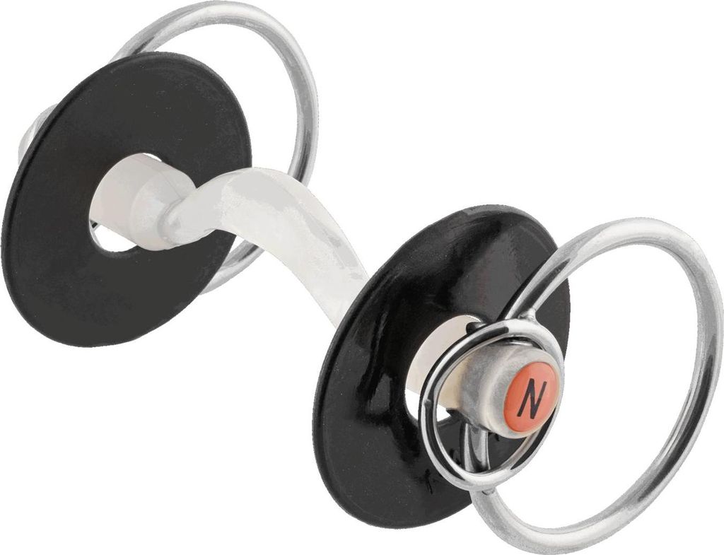 Sprenger Nathe Stangengebiss 20mm mit Zungenfreiheit zusätzlichem kleinen Ring, Größe:130 mm