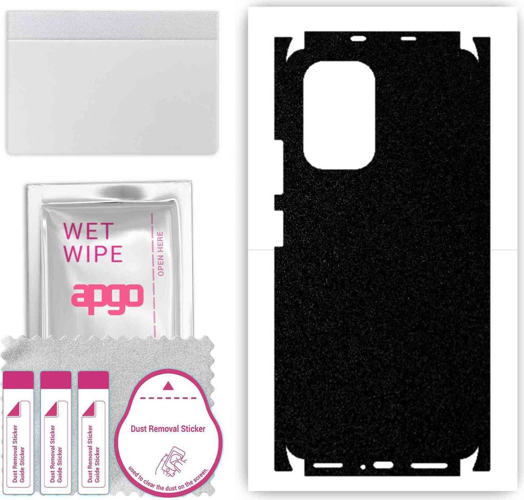 apgo Rückseite + Seiten Schutzfolie, Skin, kompatibel mit Xiaomi Mi 11i, Hinten Displayschutzfolie aus Vinylfolie, kratzfest, einfache Montage - M...
