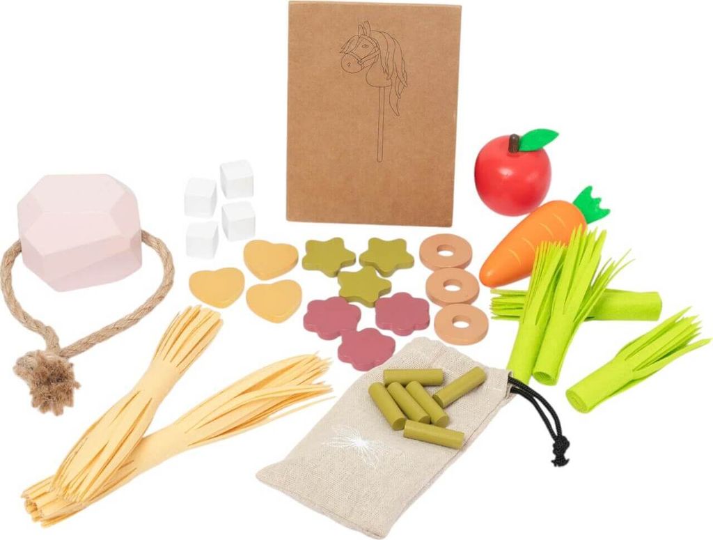 byAstrup Futter-Set Hobby Horse Futtermittel Holzoptik