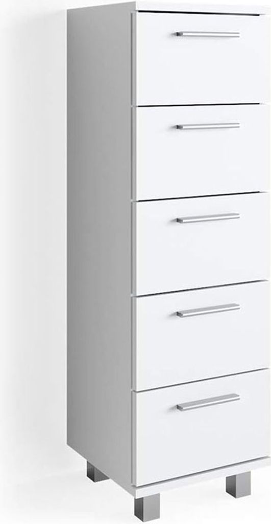 Vicco Badschrank Ilias, 30 x 95 cm, Weiß Produktbild 1