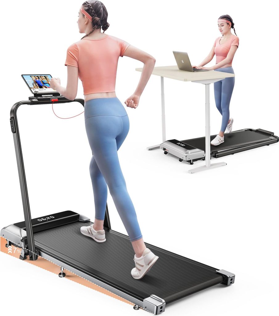 Toputure TP2 Laufband, Walking Pad Laufband mit Neigung, 2 Produktbild