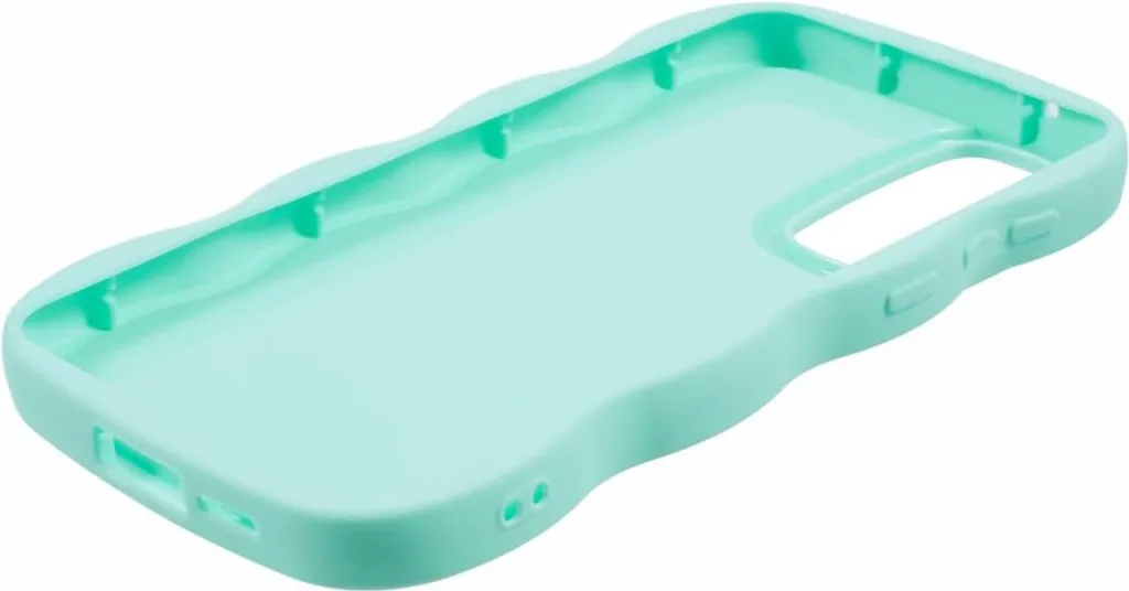 Cover Samsung S24 FE Silicone Phonesta Wavy Verde Menta - Protezione Shock - 5