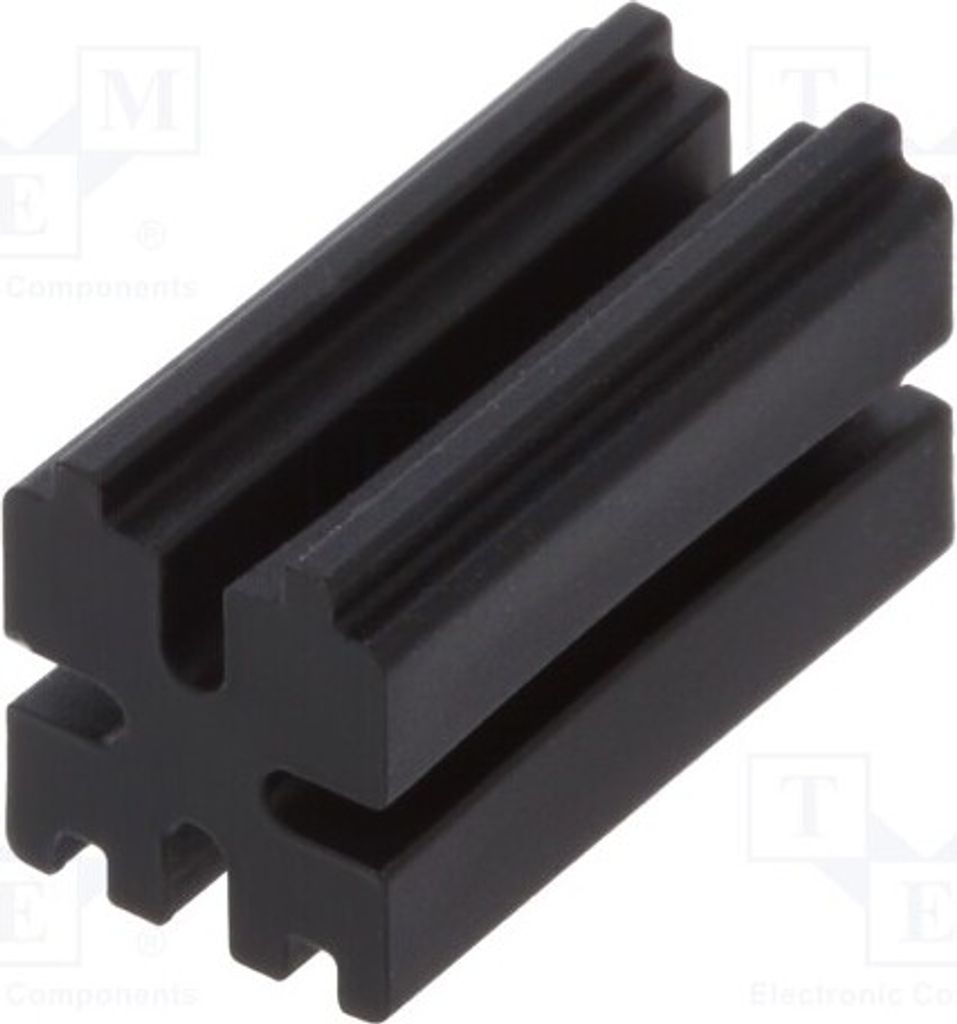 10x Distanzmuffe L: 10mm schwarz ØLED: 3mm LED W: 5mm 8GE04V80514 Distanzelemente