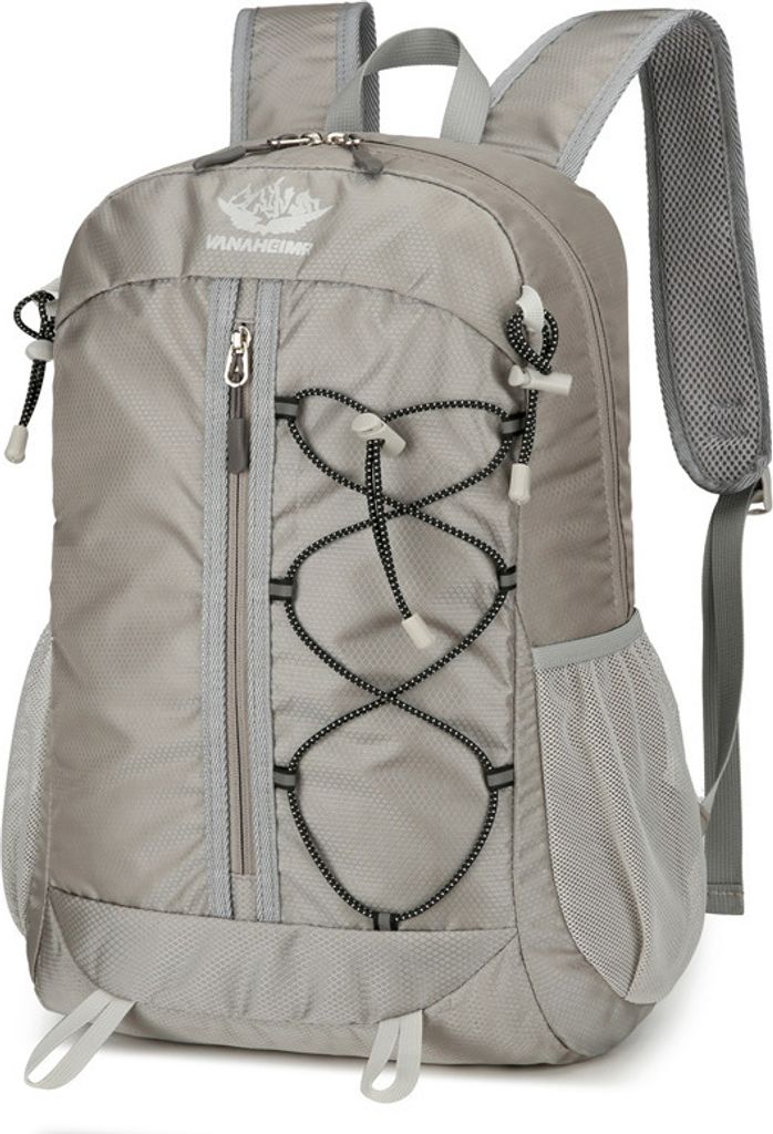 INF Faltbarer Outdoor-Wander- und Fahrradrucksack Grau Produktbild 