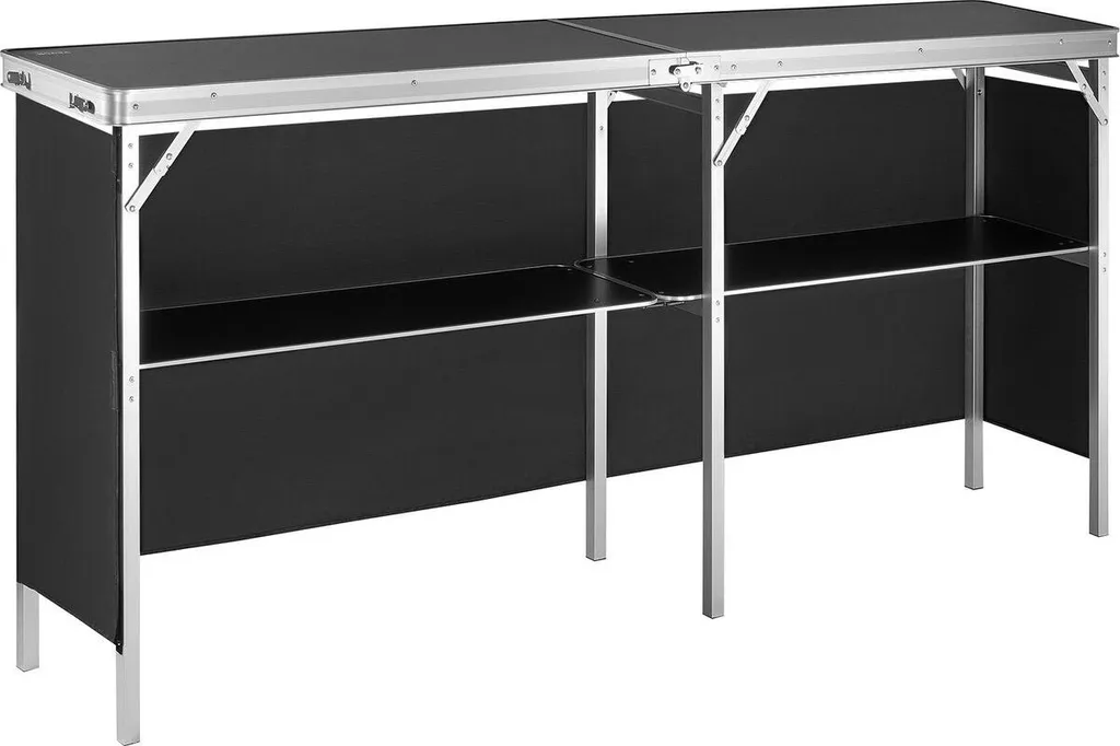 Comptoir de bar promotionnel pliable 198cm avec étagère pour stockage