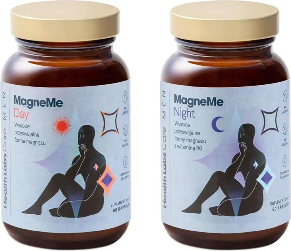 Integratore MagneMe Men Health Labs: Benessere Giorno e Notte 120 Cps