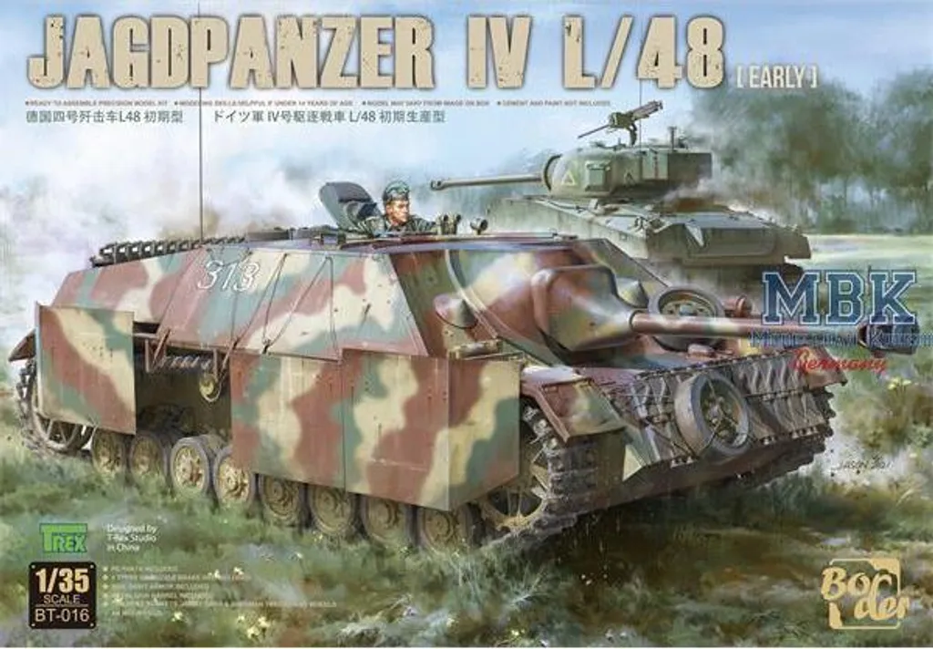 Jagdpanzer IV L/48 Modèle de Bord BT-016 avec détails en photodécoupe