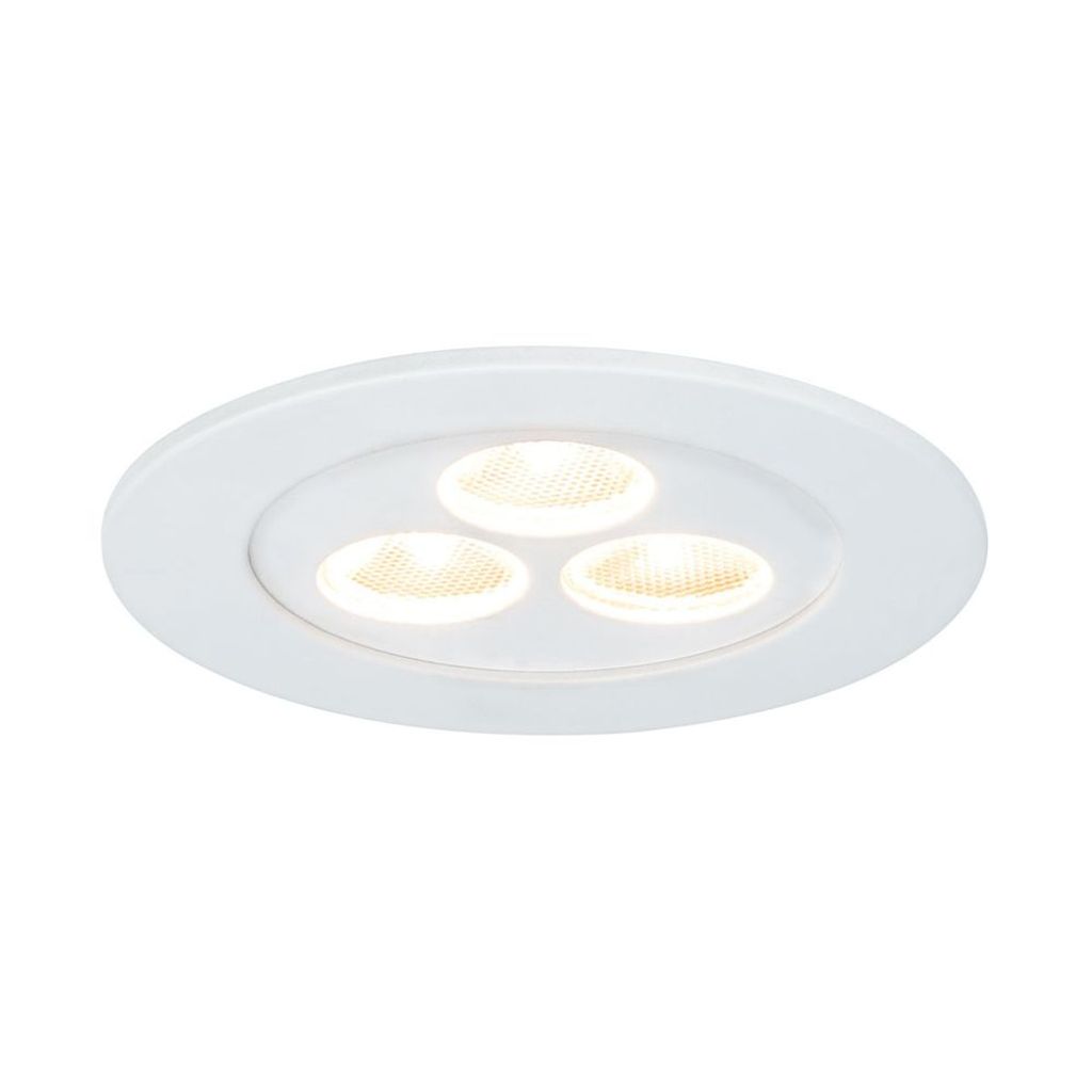 Paulmann LED Möbel Einbauleuchte Micro Line Flat Weiß 3,6W 240lm warmweiß 2700K