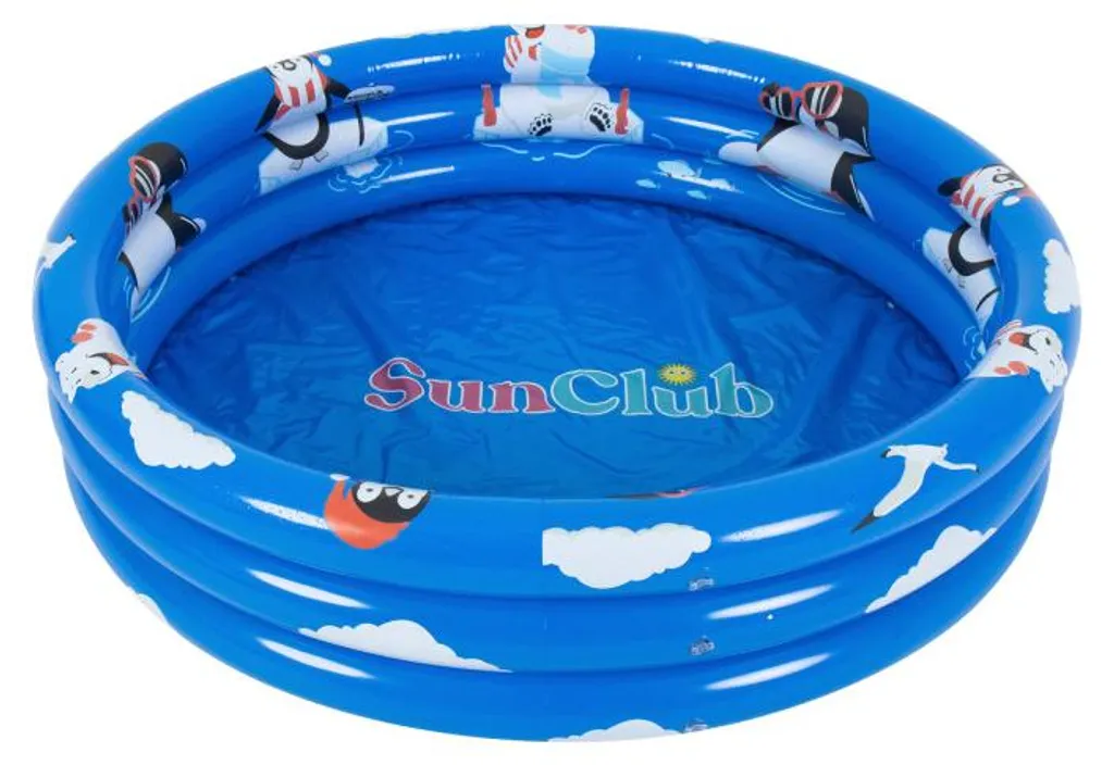 Piscine gonflable SUNCLUB enfant 3 boudins résistante et facile à monter