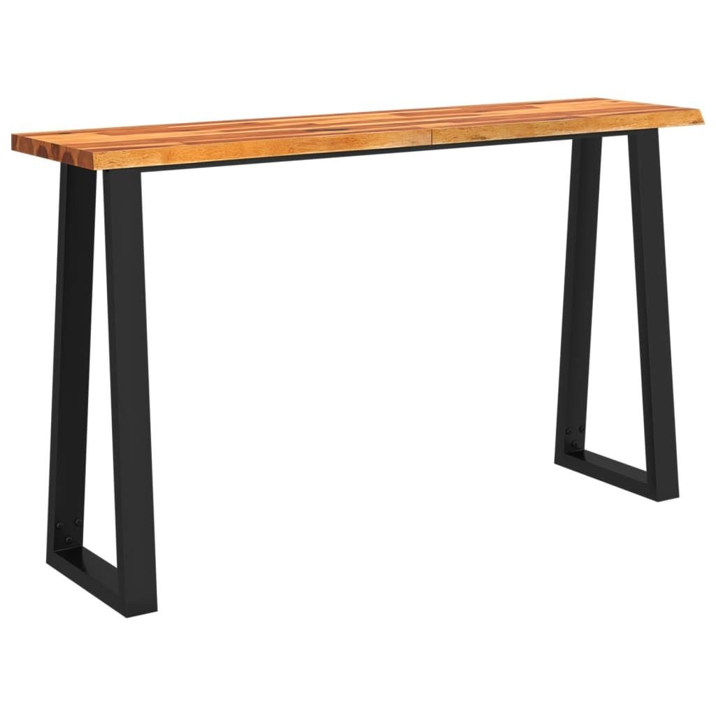 Tavolo consolle bordo albero 140x40x80 cm in legno Immagine del prodotto 