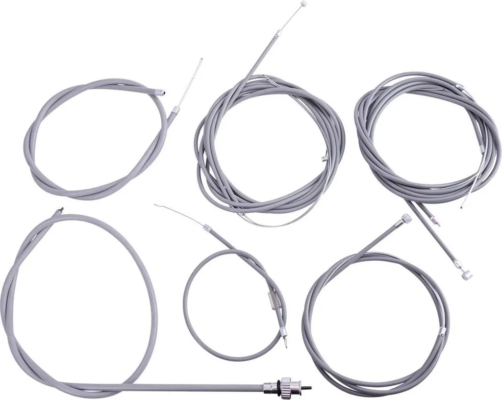 Câbles Bowden RMS standard gris haute résistance pour guidon de scooter