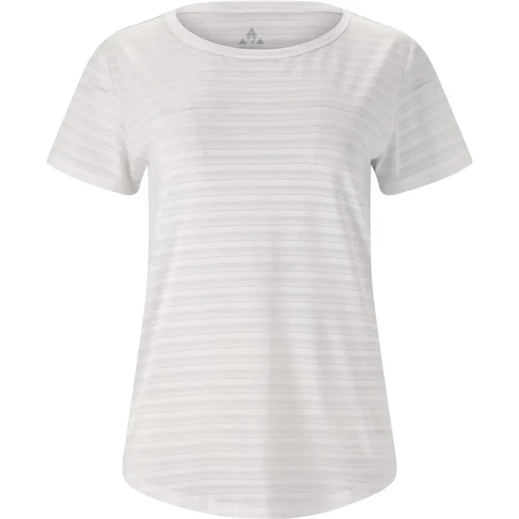 T-shirt de Fitness Whistler Skylon Blanc Rayé Idéal pour le Sport d'Été