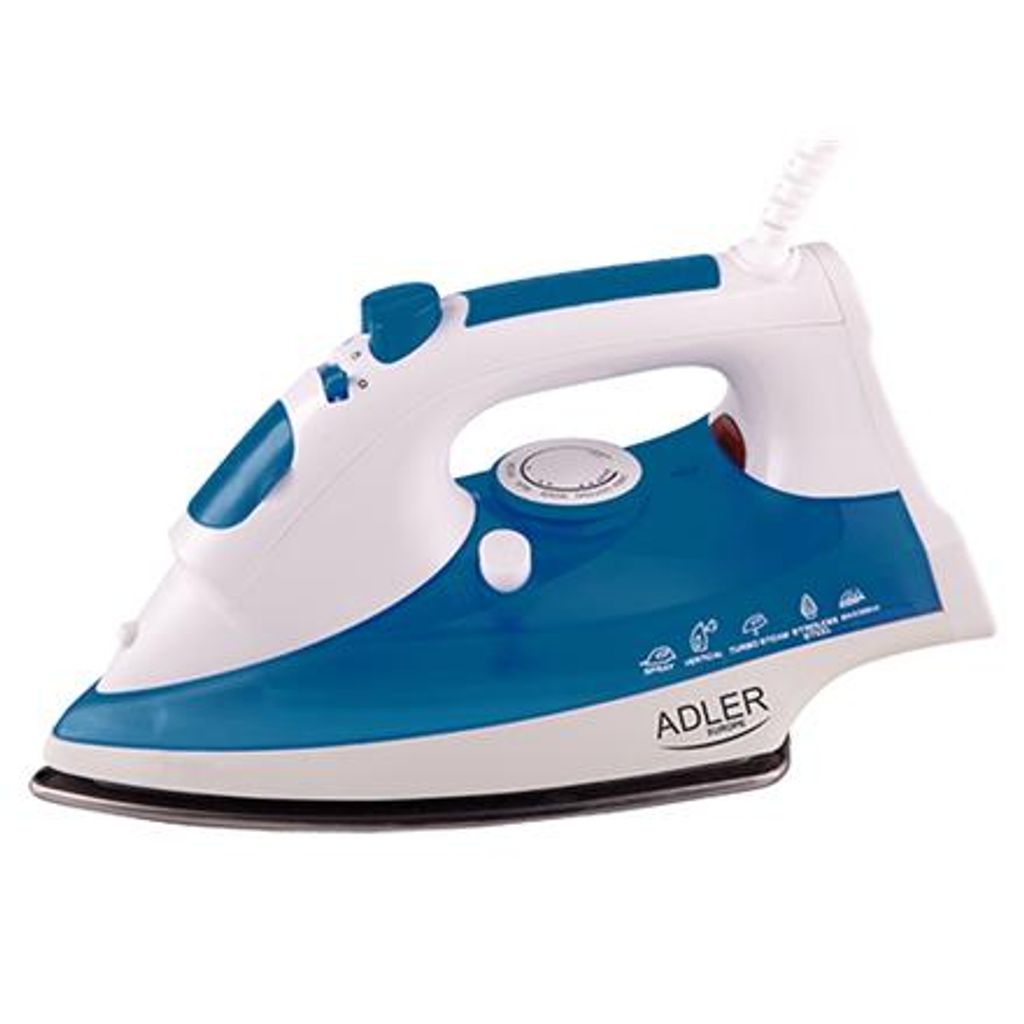 Adler AD 5022 Trocken- & Dampfbügeleisen Keramik-Bügelsohle Violett, 2200 W