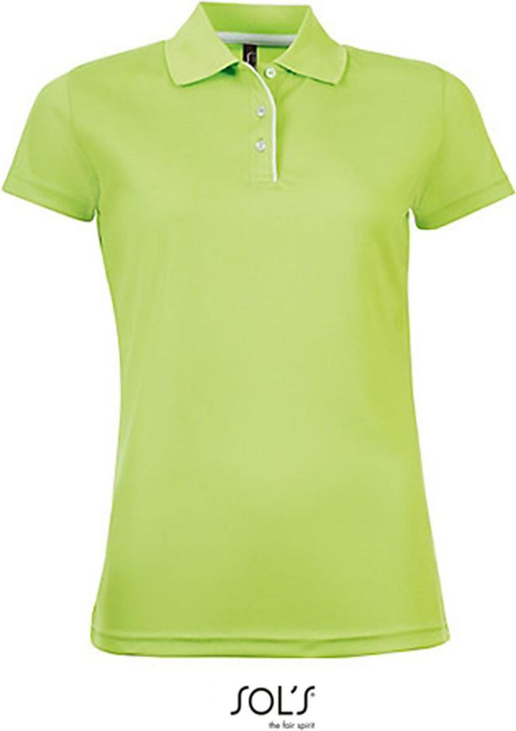SOLs 01179 | Womens Sports Damen Poloshirt Performer - Farbe: Apple Green - Größe: XXL