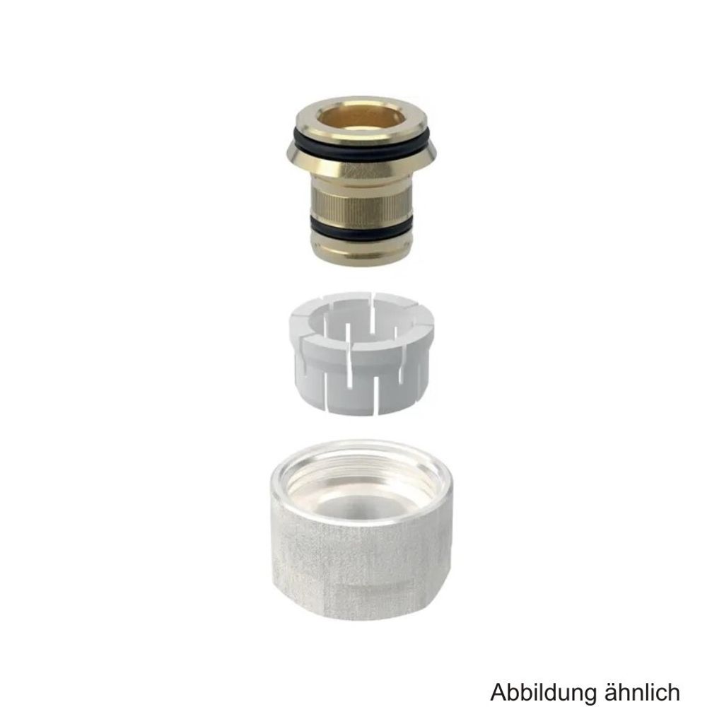 Geberit GE FlowFit, Eurokonusverschraubung, MS, d20 mm x G3/4, vernickelt, 1 Stk.