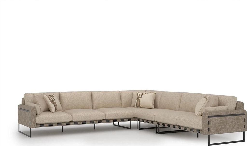 Wohnzimmer Ecksofa L-Form Garnitur Luxus Polster Sitz Einrichtung Polstermöbel