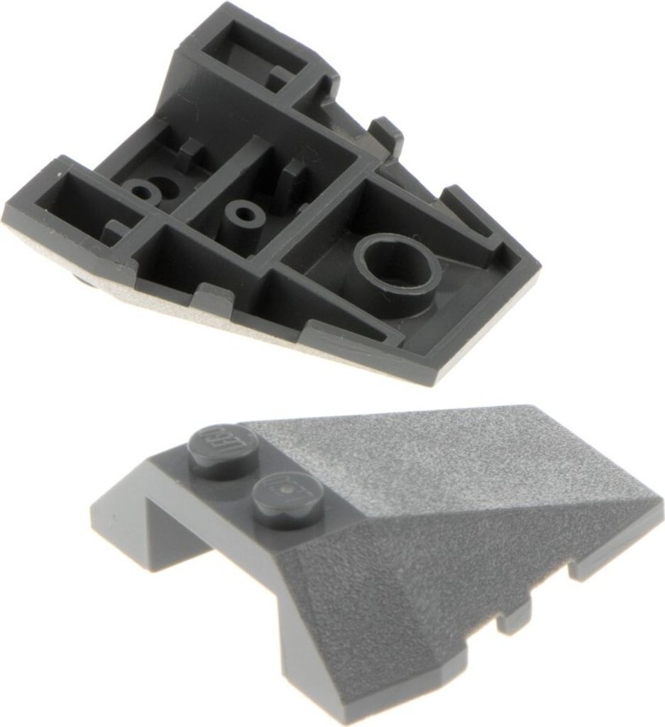 2x Lego Dach Stein 4x4x1 neu-dunkel grau Keil schräg 4225873 48933