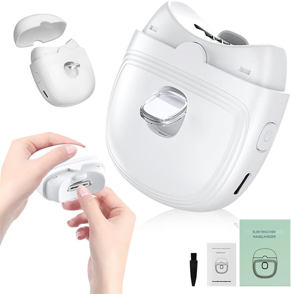 Elektrischer Nagelknipser, Automatische Nagelschere Professionelle Nagelpolierer Für Kinder, Ältere Menschen USB Wiederaufladbare