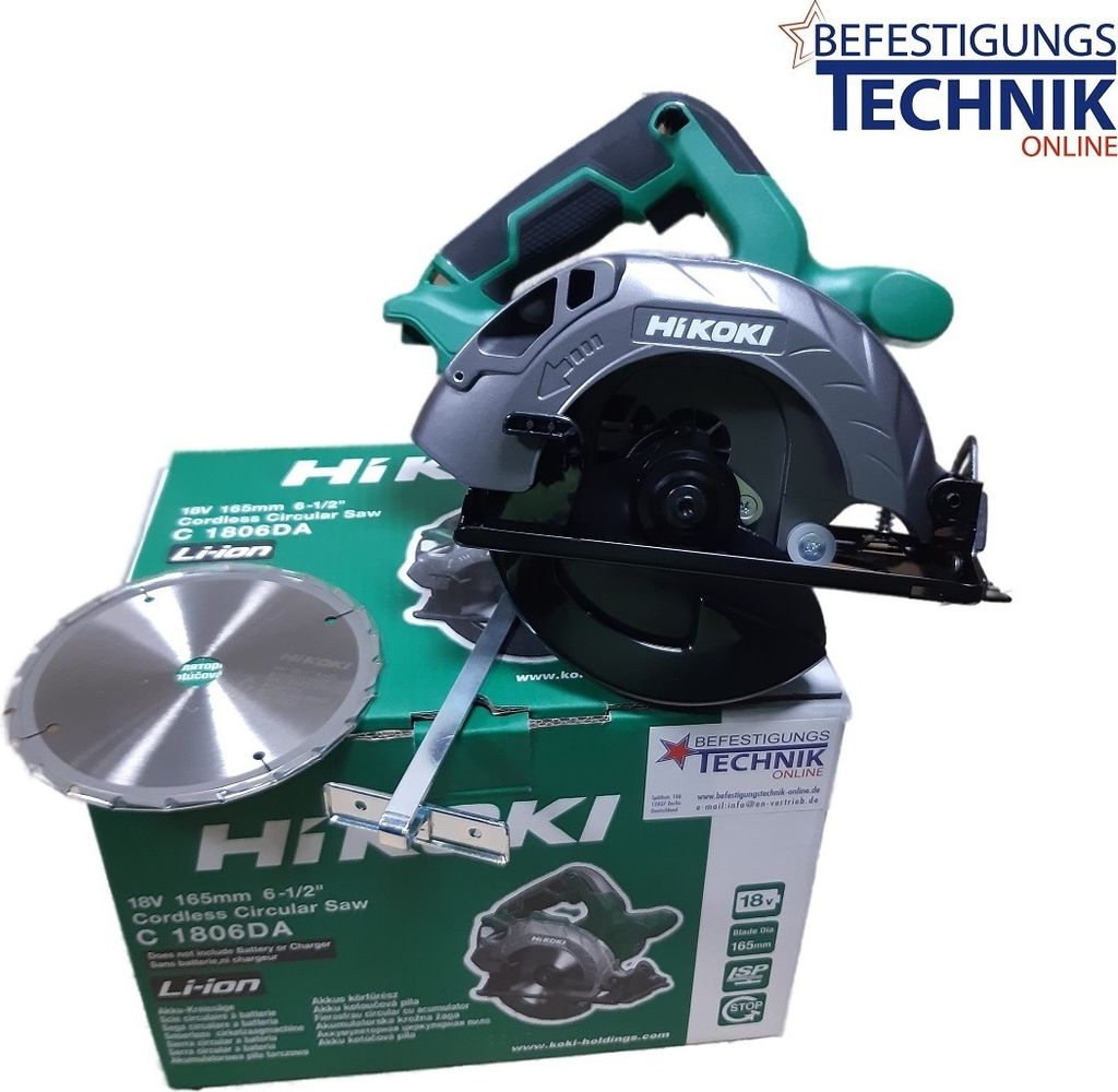 HIKOKI 18V C1806DAW4Z Akku Handkreissäge Kreissäge Säge Produktbild 
