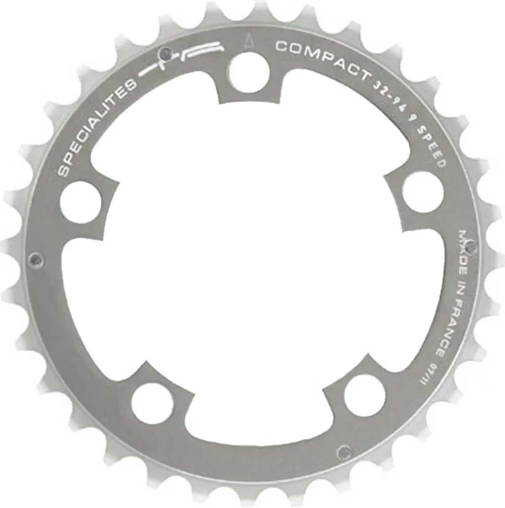 Plateau de vélo compact argenté 32 dents pour pédalier 94mm